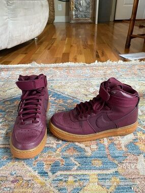 Nike Burgundy / Maroon Air Force 1 High